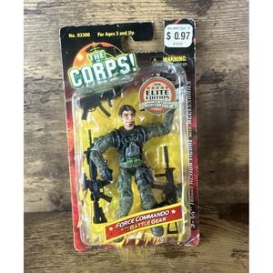 New Rare The Corps Commando Force Elite Edition FORCE COMMANDO w/Battle Gear